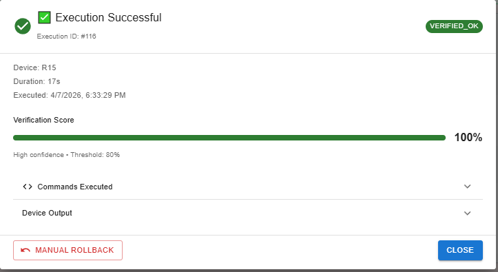Verification Success